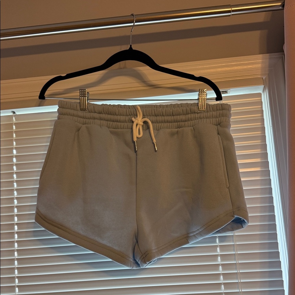 Women's Athletic Shorts in Light Gray